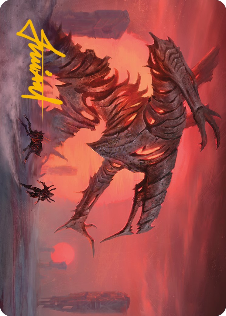 Red Sun's Zenith Art Card (Gold-Stamped Signature) [Phyrexia: All Will Be One Art Series] | Webway Games