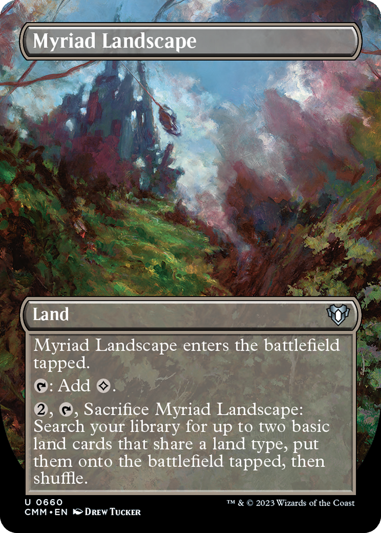 Myriad Landscape (Borderless Alternate Art) [Commander Masters] | Webway Games