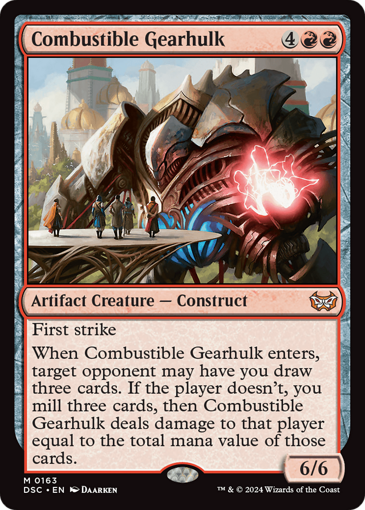 Combustible Gearhulk [Duskmourn: House of Horror Commander] | Webway Games