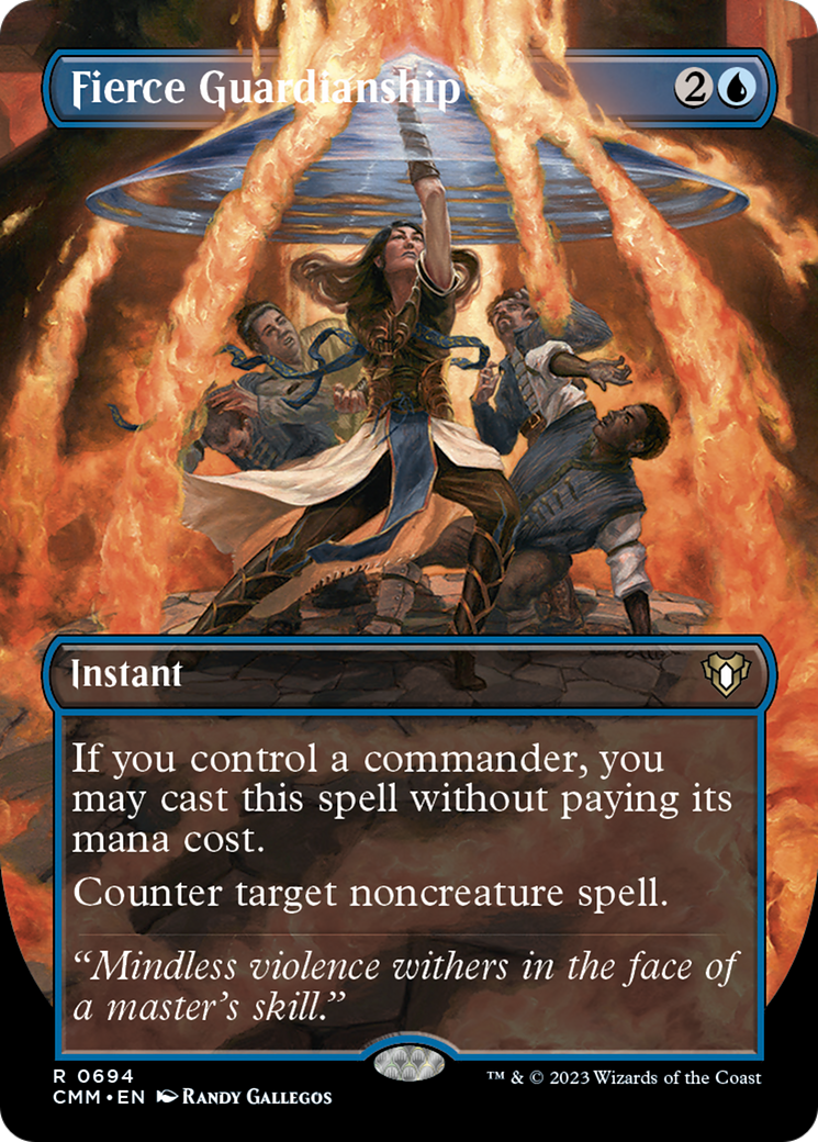 Fierce Guardianship (Borderless Alternate Art) [Commander Masters] | Webway Games