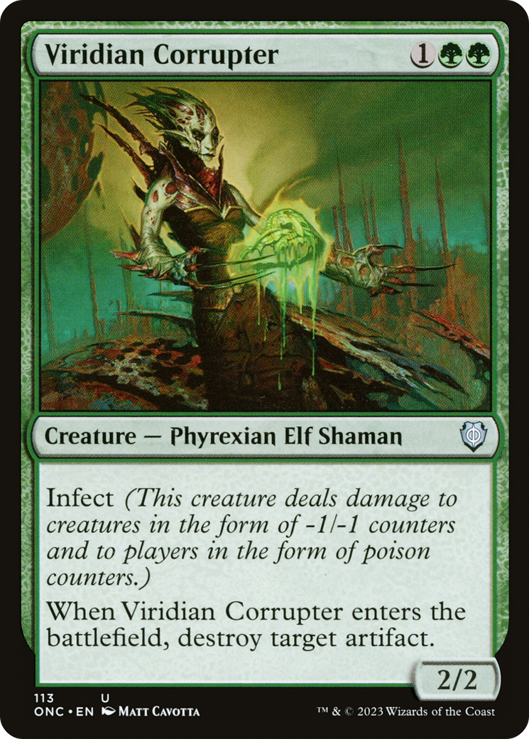 Viridian Corrupter [Phyrexia: All Will Be One Commander] | Webway Games