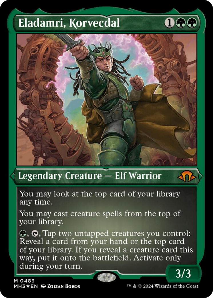 Eladamri, Korvecdal (Foil Etched) [Modern Horizons 3] | Webway Games