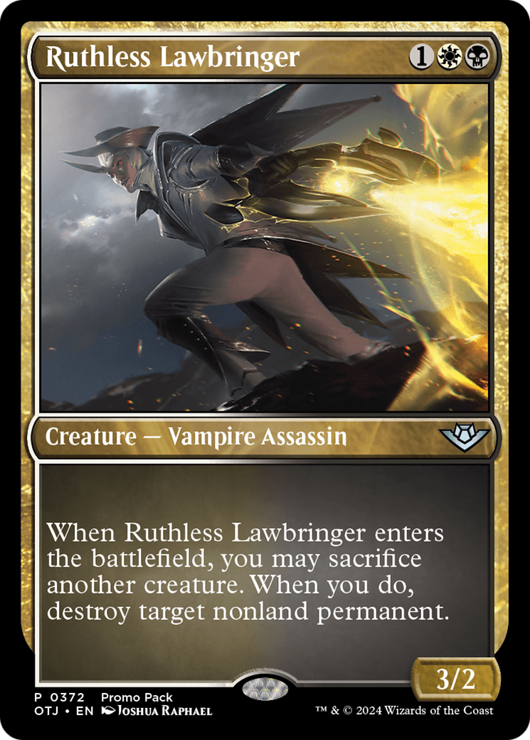 Ruthless Lawbringer (Promo Pack) [Outlaws of Thunder Junction Promos] | Webway Games