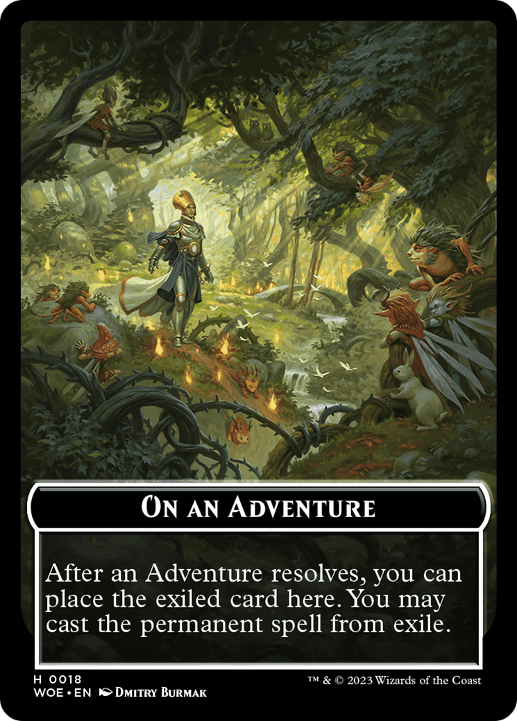 On an Adventure Emblem [Wilds of Eldraine Tokens] | Webway Games