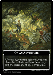 Wicked Role / Cursed Role // Emblem - On An Adventure Double-Sided Token [Wilds of Eldraine Tokens] | Webway Games