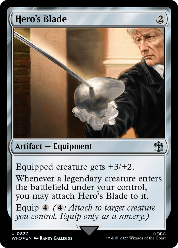 Hero's Blade (Surge Foil) [Doctor Who] | Webway Games
