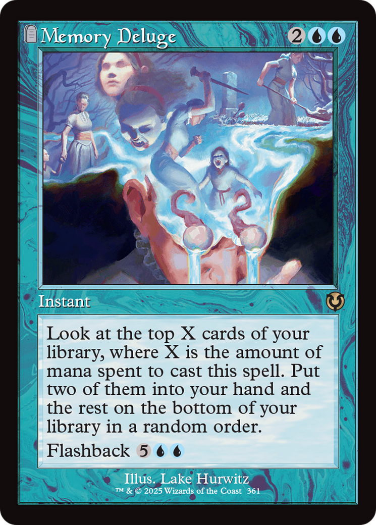 Memory Deluge (Retro Frame) [Innistrad Remastered] | Webway Games