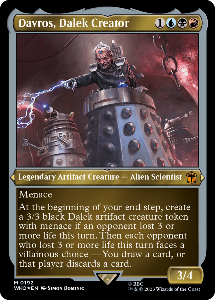 Davros, Dalek Creator (Display Commander) - Thick Stock [Doctor Who] | Webway Games