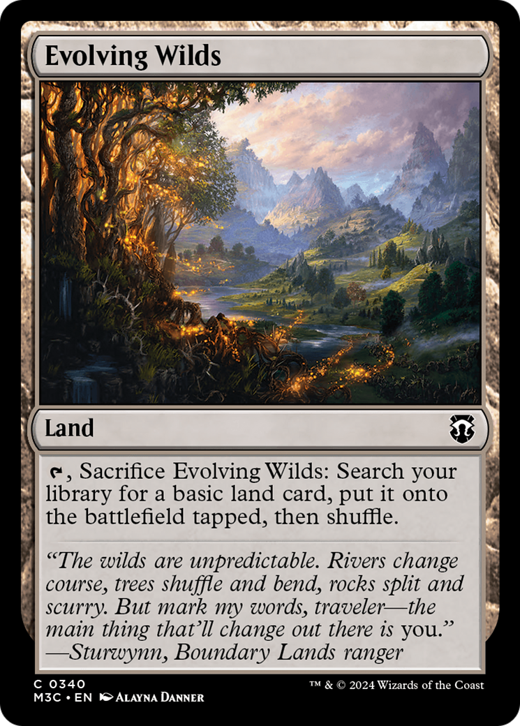 Evolving Wilds (Ripple Foil) [Modern Horizons 3 Commander] | Webway Games