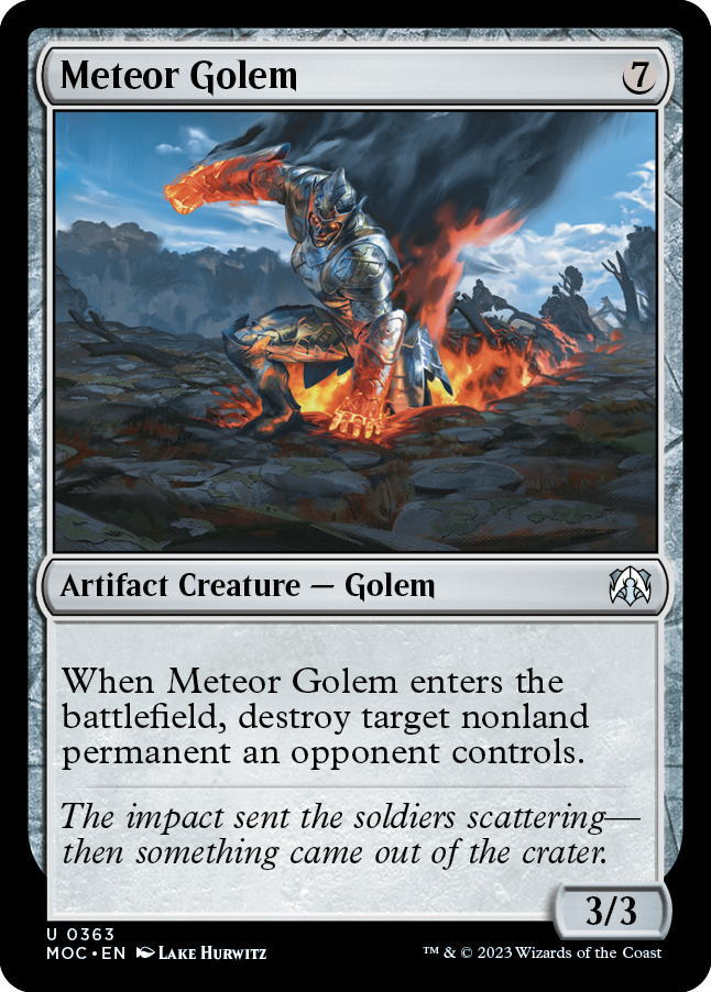 Meteor Golem [March of the Machine Commander] | Webway Games