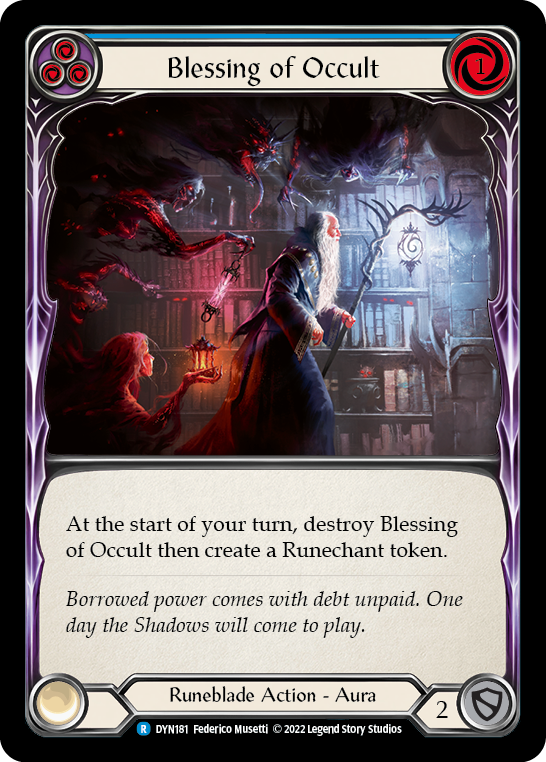 Blessing of Occult (Blue) [DYN181] (Dynasty) | Webway Games