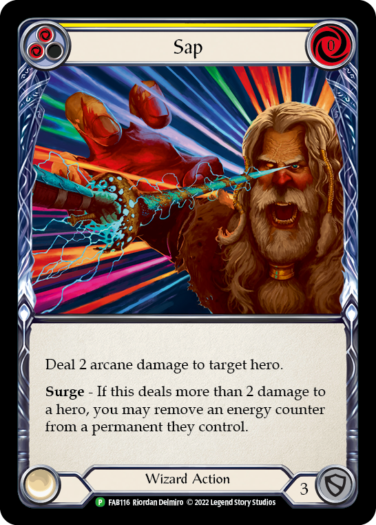 Sap (Yellow) [FAB116] (Promo)  Rainbow Foil | Webway Games