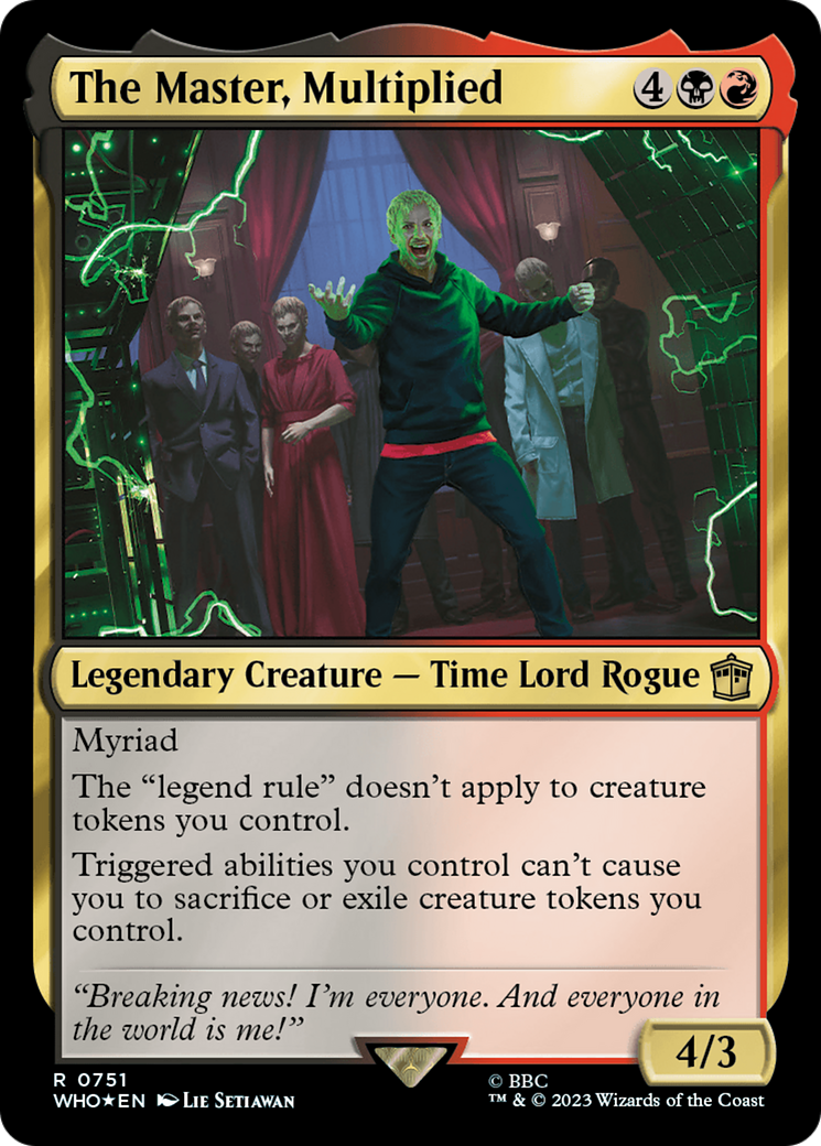 The Master, Multiplied (Surge Foil) [Doctor Who] | Webway Games