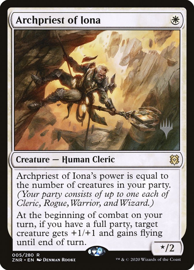 Archpriest of Iona (Promo Pack) [Zendikar Rising Promos] | Webway Games