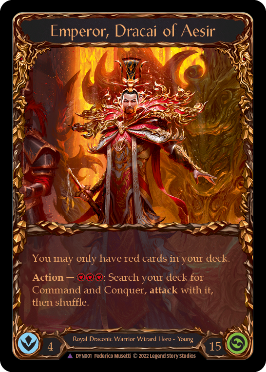 Emperor, Dracai of Aesir (Marvel) [DYN001] (Dynasty)  Cold Foil | Webway Games