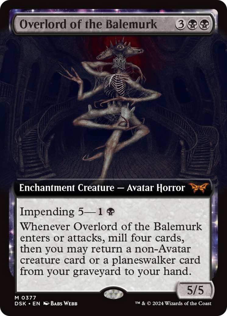Overlord of the Balemurk (Extended Art) [Duskmourn: House of Horror] | Webway Games