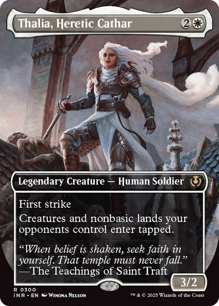 Thalia, Heretic Cathar (borderless) [Innistrad Remastered] | Webway Games