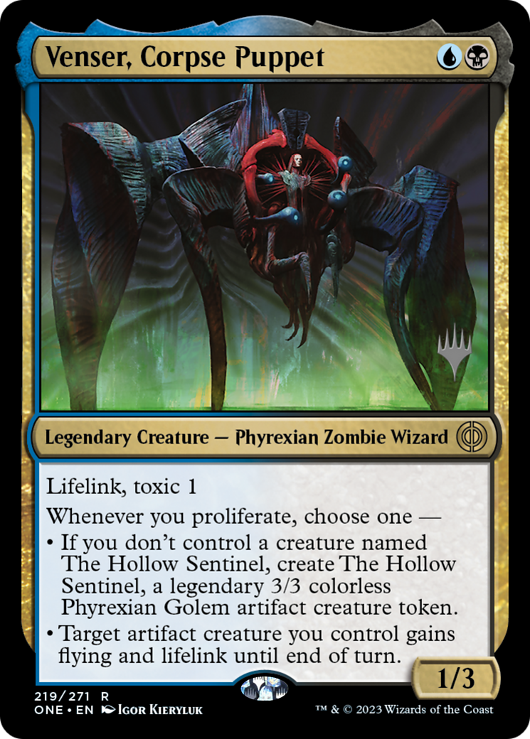 Venser, Corpse Puppet (Promo Pack) [Phyrexia: All Will Be One Promos] | Webway Games