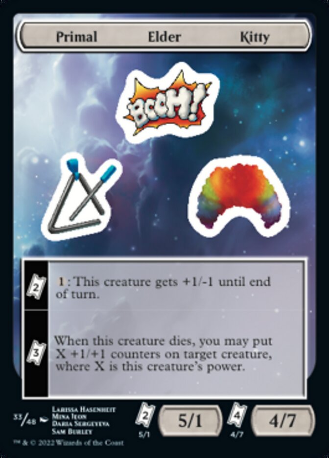 Primal Elder Kitty [Unfinity Stickers] | Webway Games