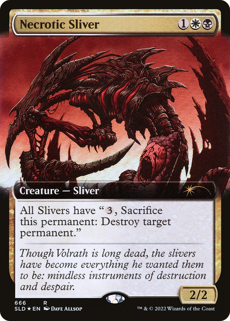 Necrotic Sliver (Extended Art) [Secret Lair Drop Promos] | Webway Games