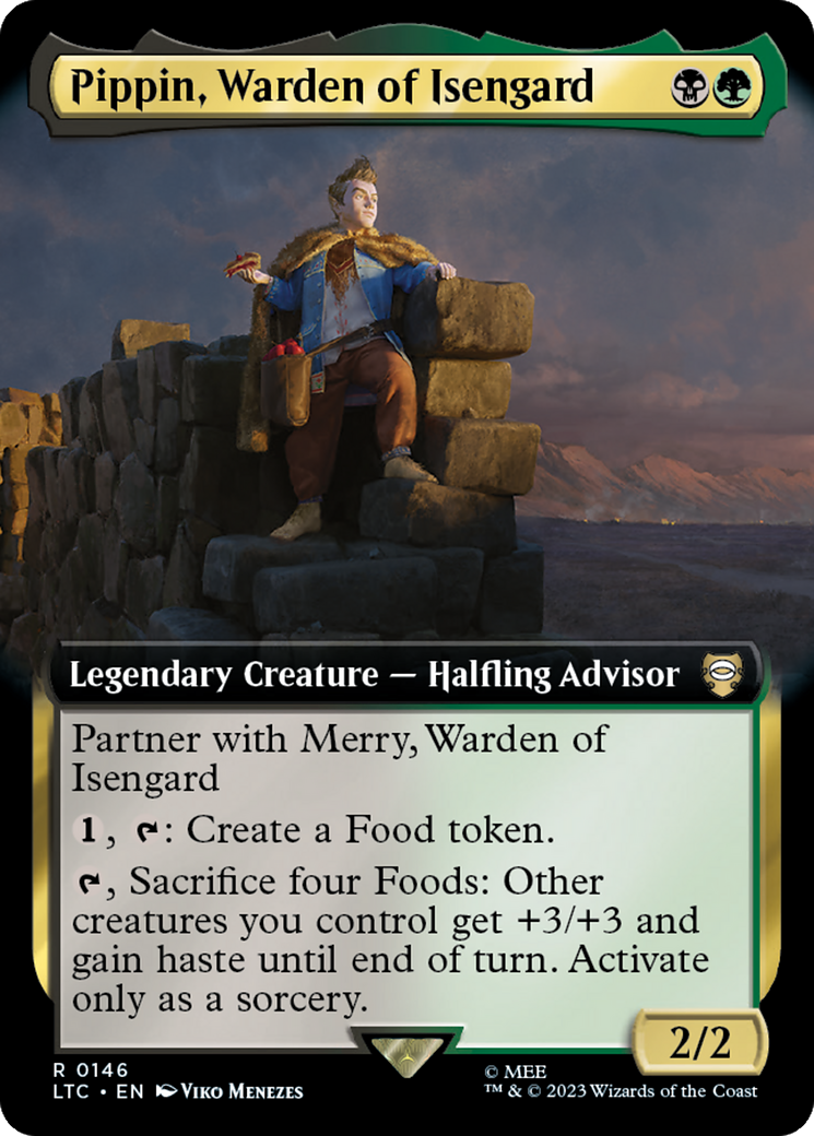 Pippin, Warden of Isengard (Extended Art) [The Lord of the Rings: Tales of Middle-Earth Commander] | Webway Games