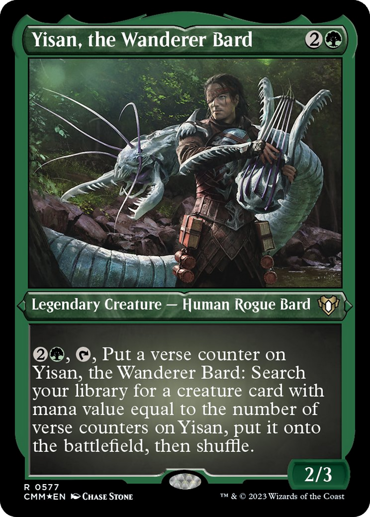 Yisan, the Wanderer Bard (Foil Etched) [Commander Masters] | Webway Games