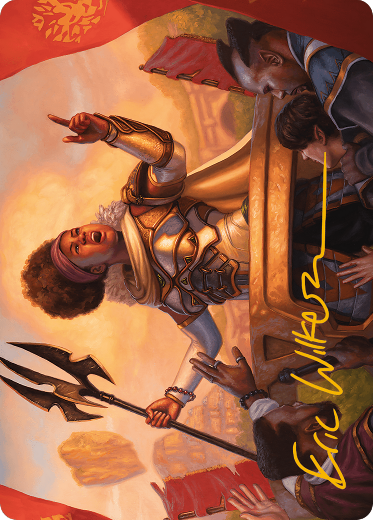 Recruiter of the Guard Art Card (Gold-Stamped Signature) [Modern Horizons 3 Art Series] | Webway Games