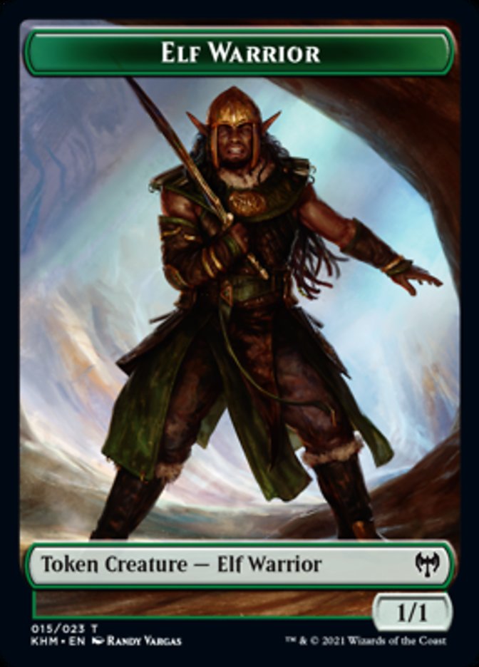 Elf Warrior Token [Kaldheim Tokens] | Webway Games