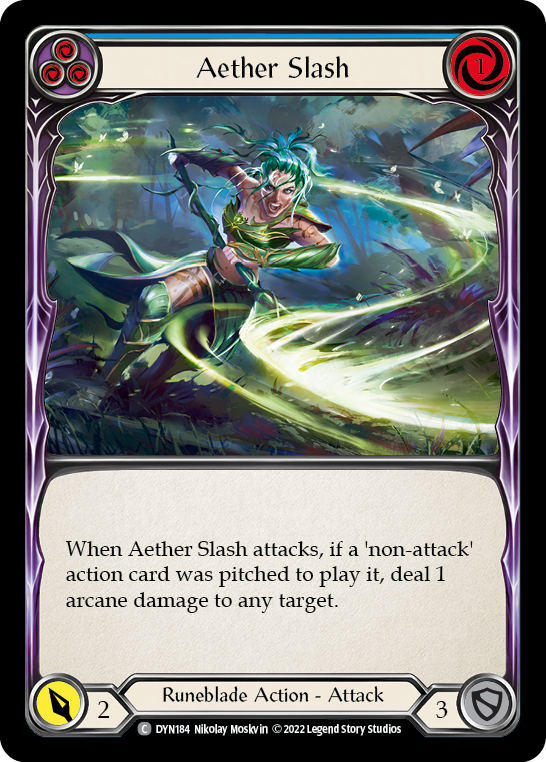 Aether Slash (Blue) [DYN184] (Dynasty) | Webway Games
