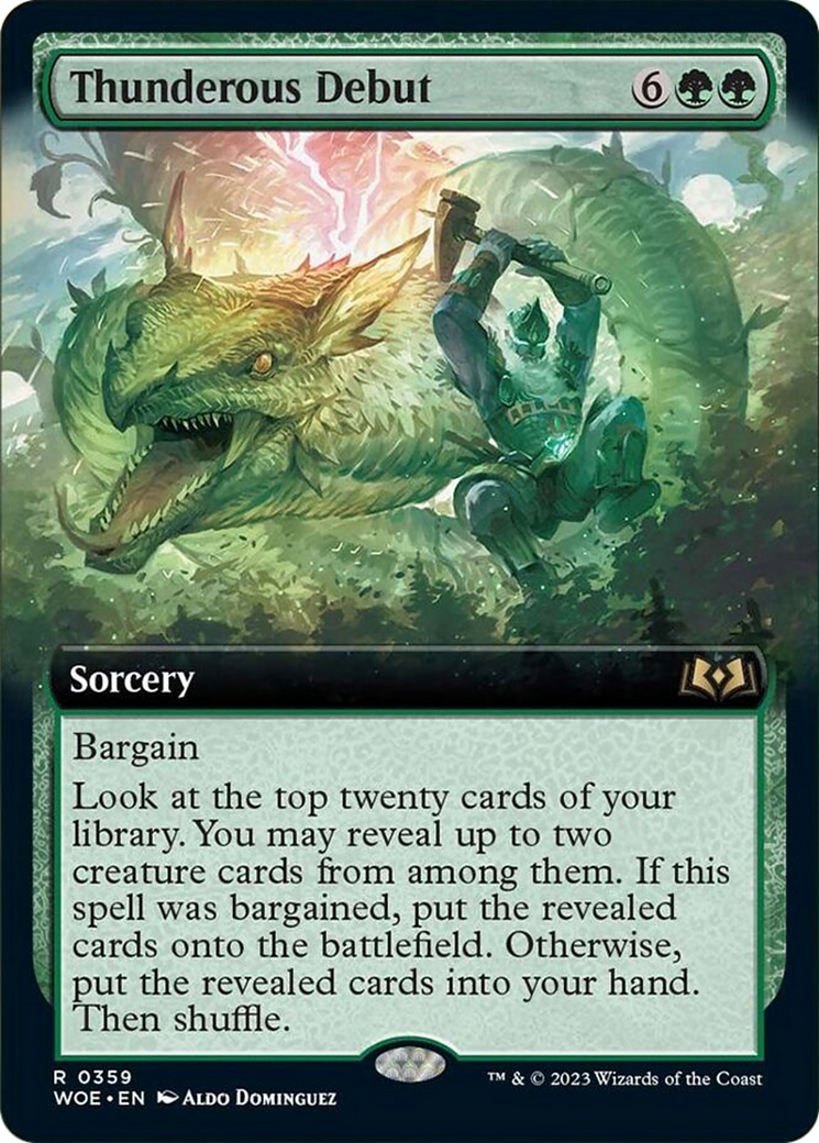 Thunderous Debut (Extended Art) [Wilds of Eldraine] | Webway Games