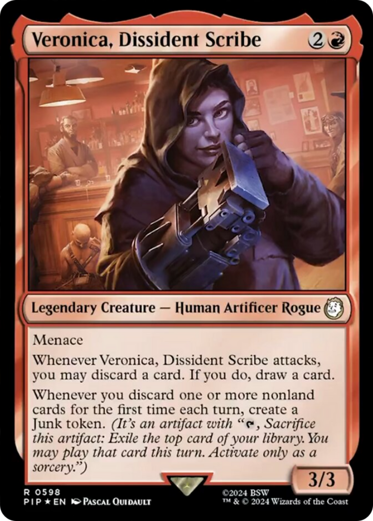 Veronica, Dissident Scribe (Surge Foil) [Fallout] | Webway Games