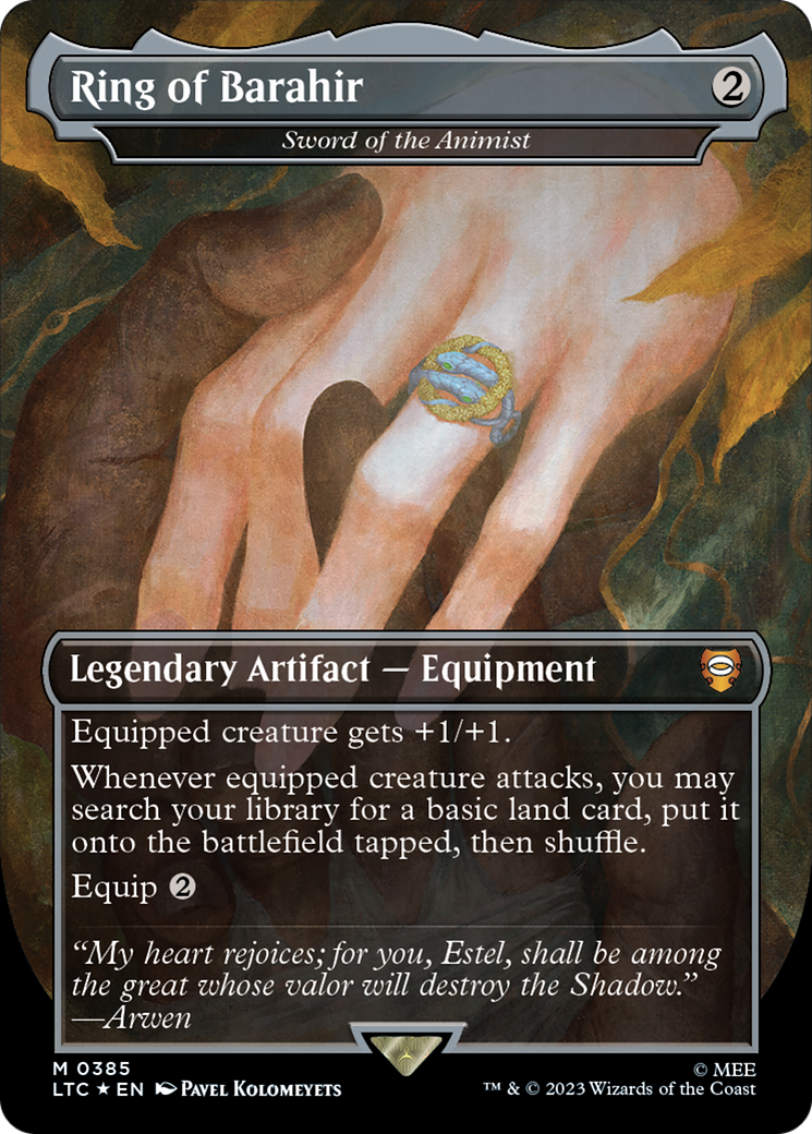 Ring of Barahir - Sword of the Animist (Surge Foil Realms and Relics) [The Lord of the Rings: Tales of Middle-Earth Commander] | Webway Games