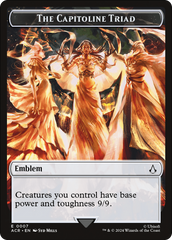 Assassin // Emblem - The Capitoline Triad Double-Sided Token [Assassin's Creed Tokens] | Webway Games