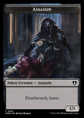 Treasure // Assassin Double-Sided Token [Commander Masters Tokens] | Webway Games