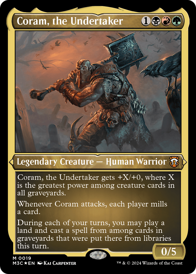Coram, the Undertaker (Foil Etched) [Modern Horizons 3 Commander] | Webway Games