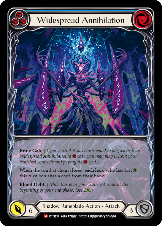 Widespread Annihilation (Extended Art) [DTD137] (Dusk Till Dawn)  Rainbow Foil | Webway Games
