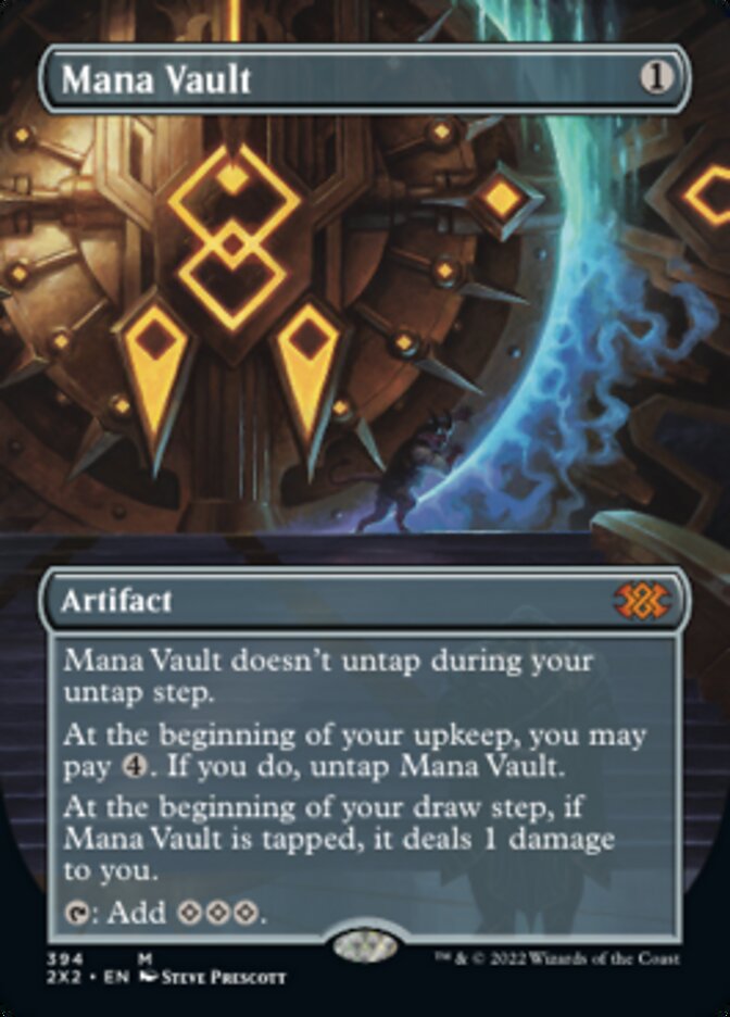 Mana Vault (Borderless Alternate Art) [Double Masters 2022] | Webway Games