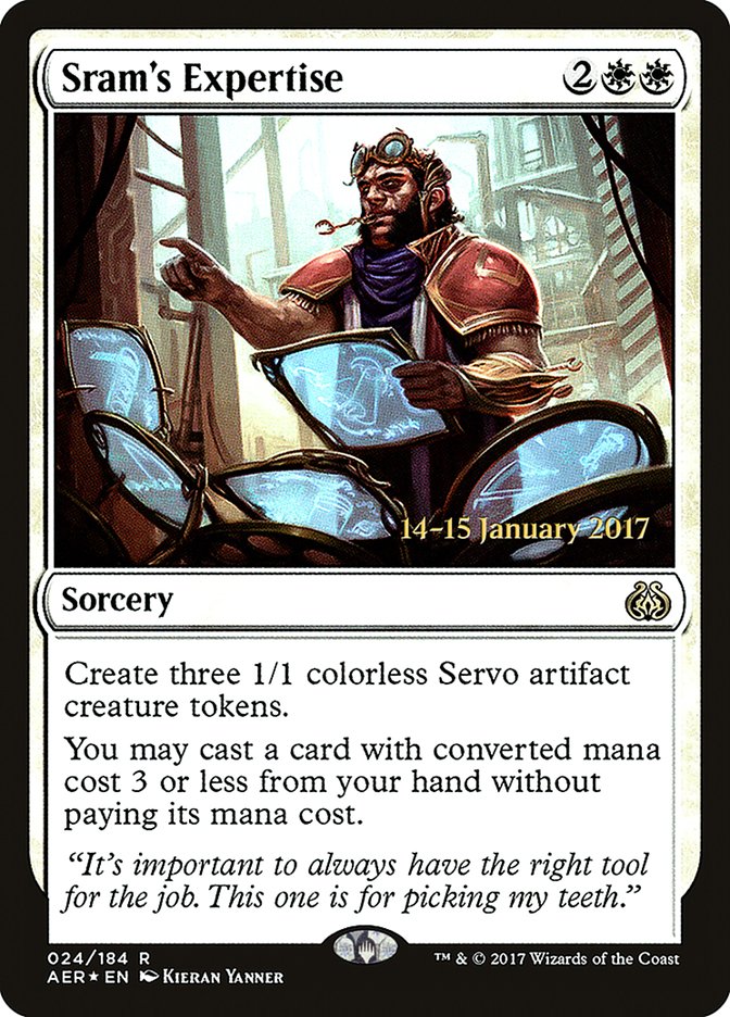 Sram's Expertise [Aether Revolt Prerelease Promos] | Webway Games