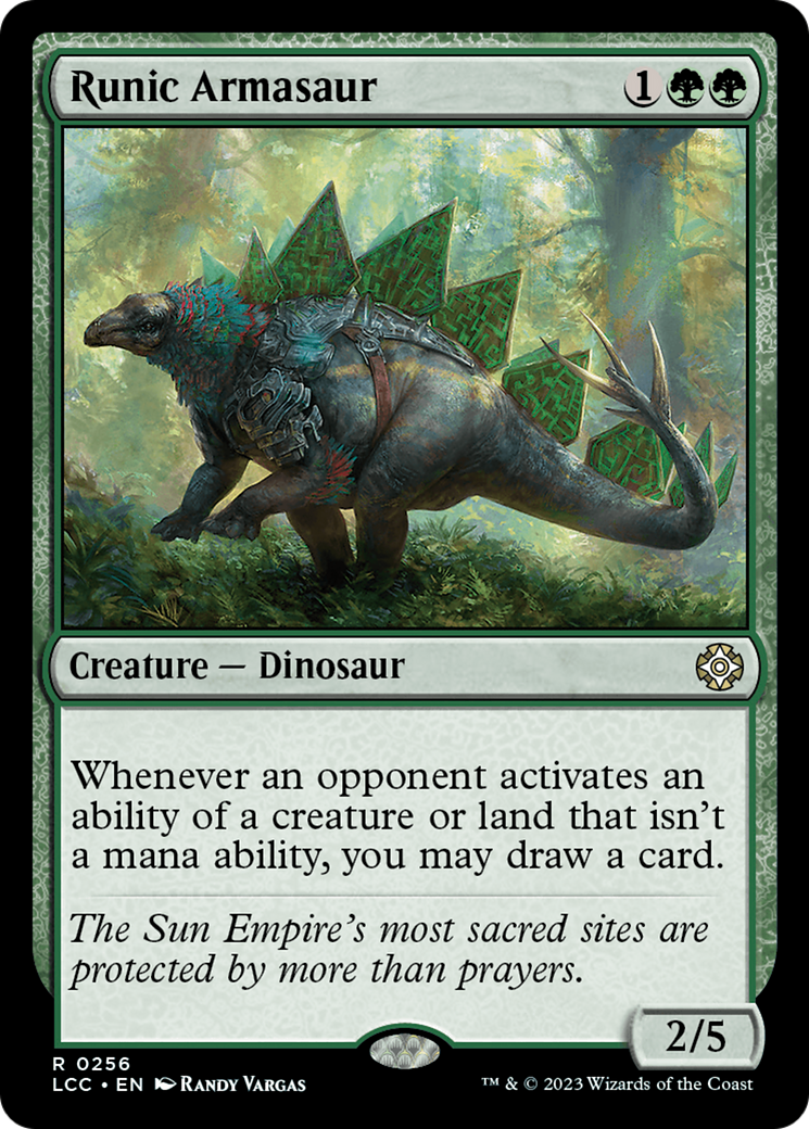 Runic Armasaur [The Lost Caverns of Ixalan Commander] | Webway Games