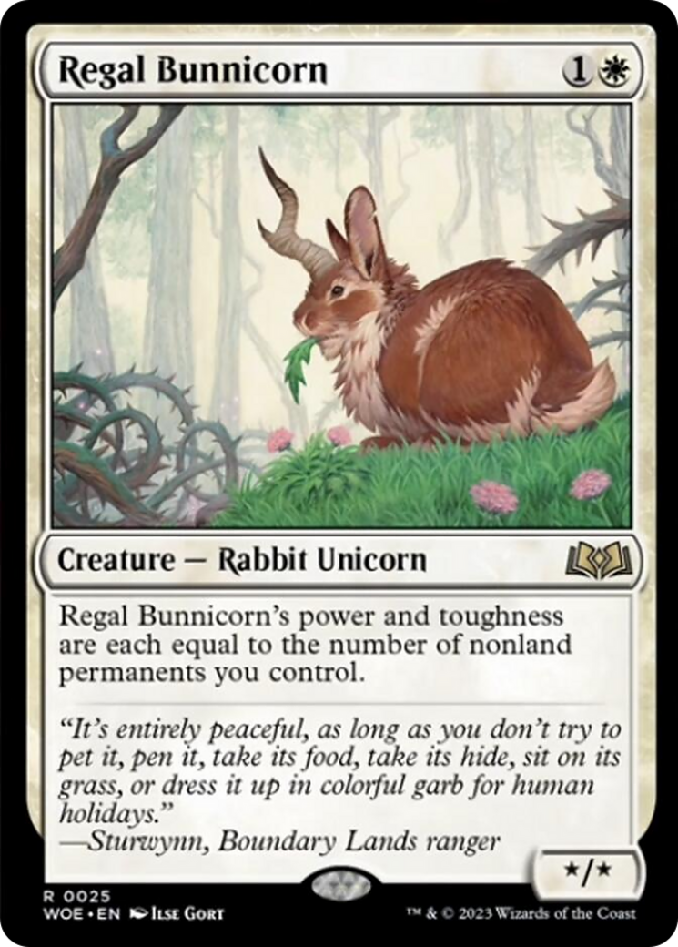 Regal Bunnicorn [Wilds of Eldraine] | Webway Games