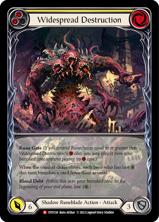 Widespread Destruction (Extended Art) [DTD138] (Dusk Till Dawn)  Rainbow Foil | Webway Games