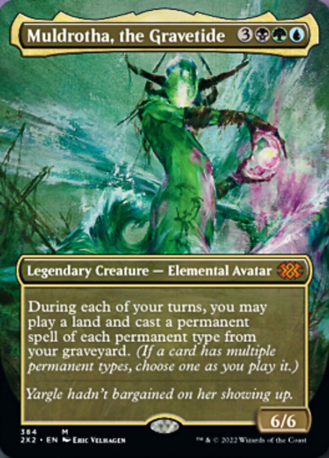 Muldrotha, the Gravetide (Borderless Alternate Art) [Double Masters 2022] | Webway Games