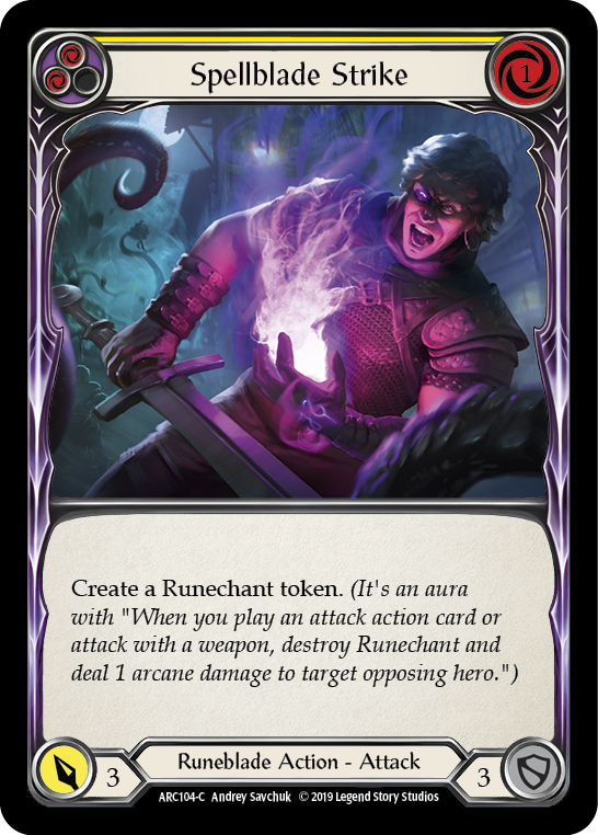 Spellblade Strike (Yellow) [ARC104-C] (Arcane Rising)  1st Edition Normal | Webway Games