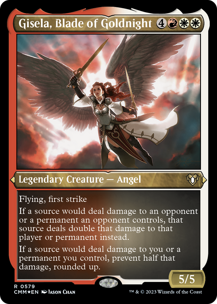 Gisela, Blade of Goldnight (Foil Etched) [Commander Masters] | Webway Games