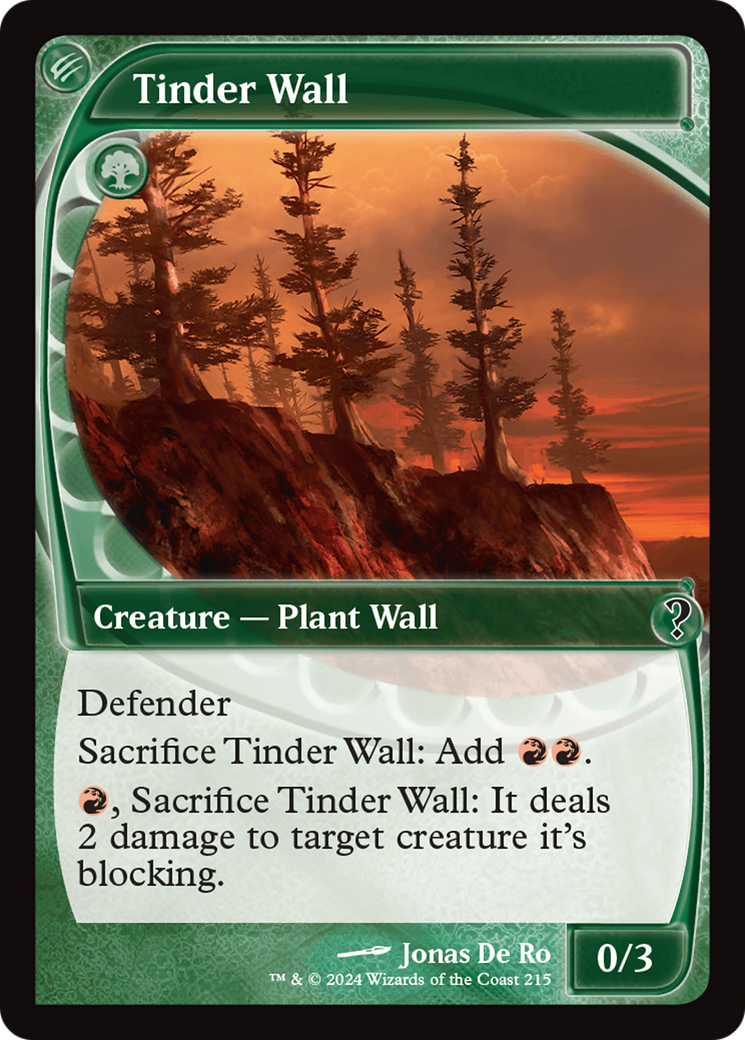Tinder Wall (Future Sight) [Mystery Booster 2] | Webway Games