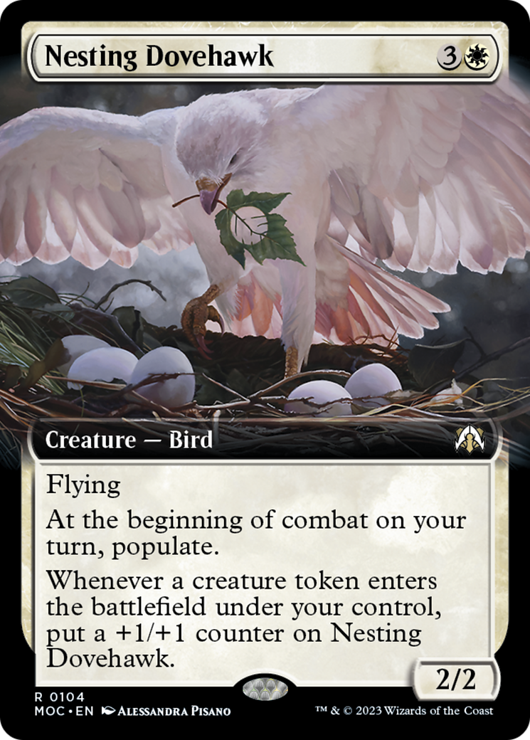 Nesting Dovehawk (Extended Art) [March of the Machine Commander] | Webway Games