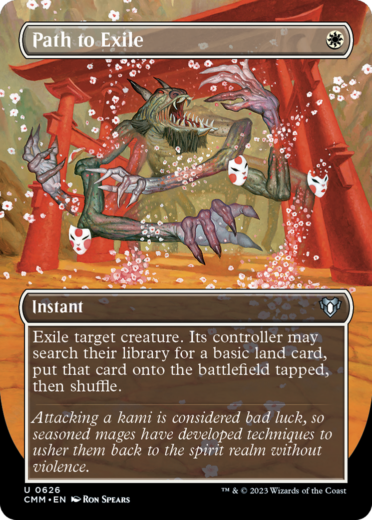 Path to Exile (Borderless Alternate Art) [Commander Masters] | Webway Games