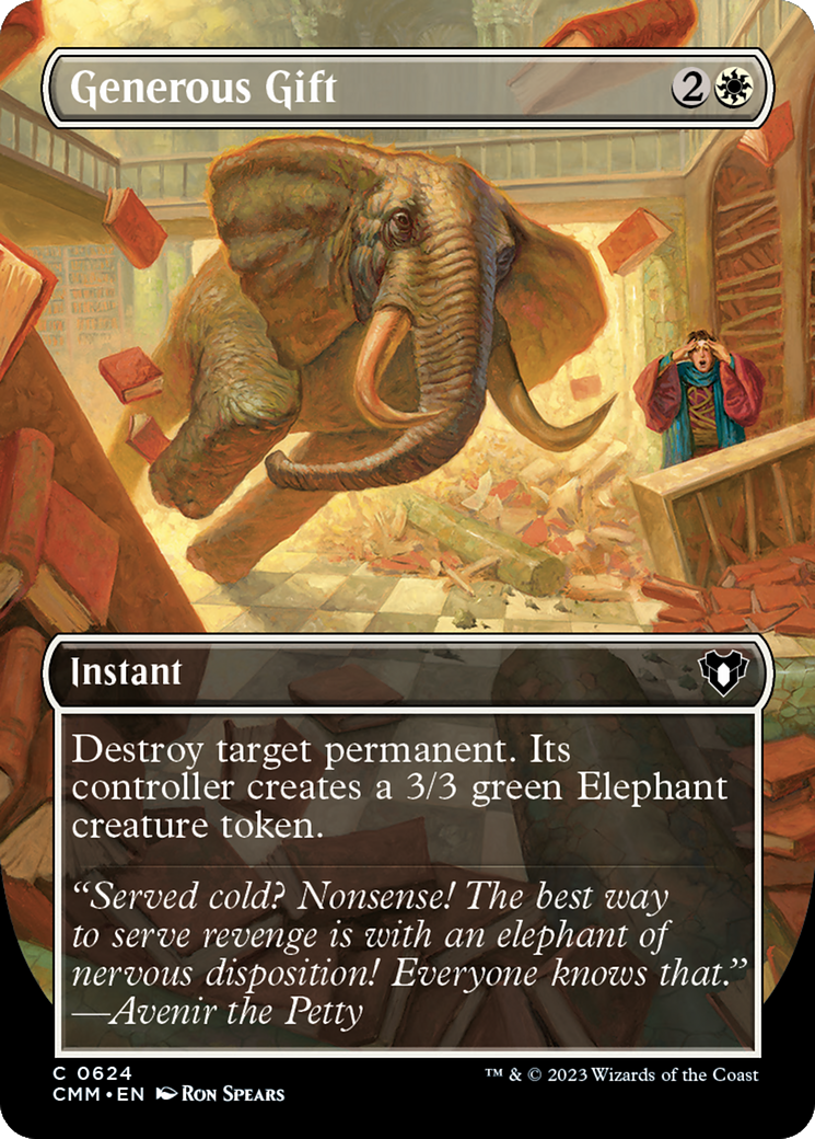 Generous Gift (Borderless Alternate Art) [Commander Masters] | Webway Games