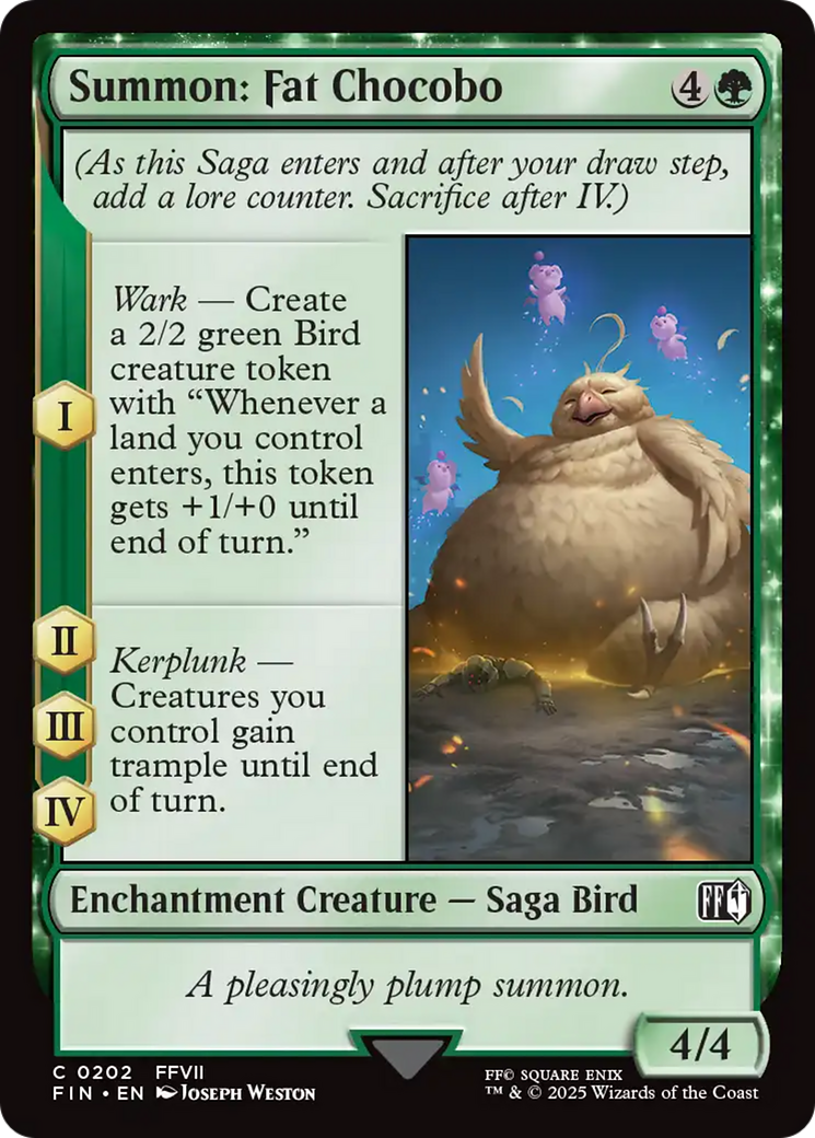 Summon: Fat Chocobo [FINAL FANTASY] | Webway Games