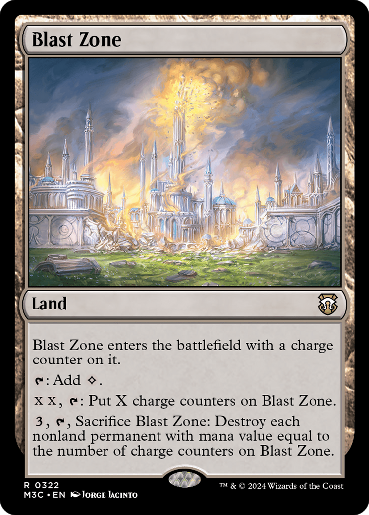Blast Zone (Ripple Foil) [Modern Horizons 3 Commander] | Webway Games